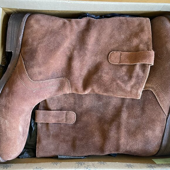 Free People Shoes - Free People Brown Suede Boots, sz 11, New-in-box